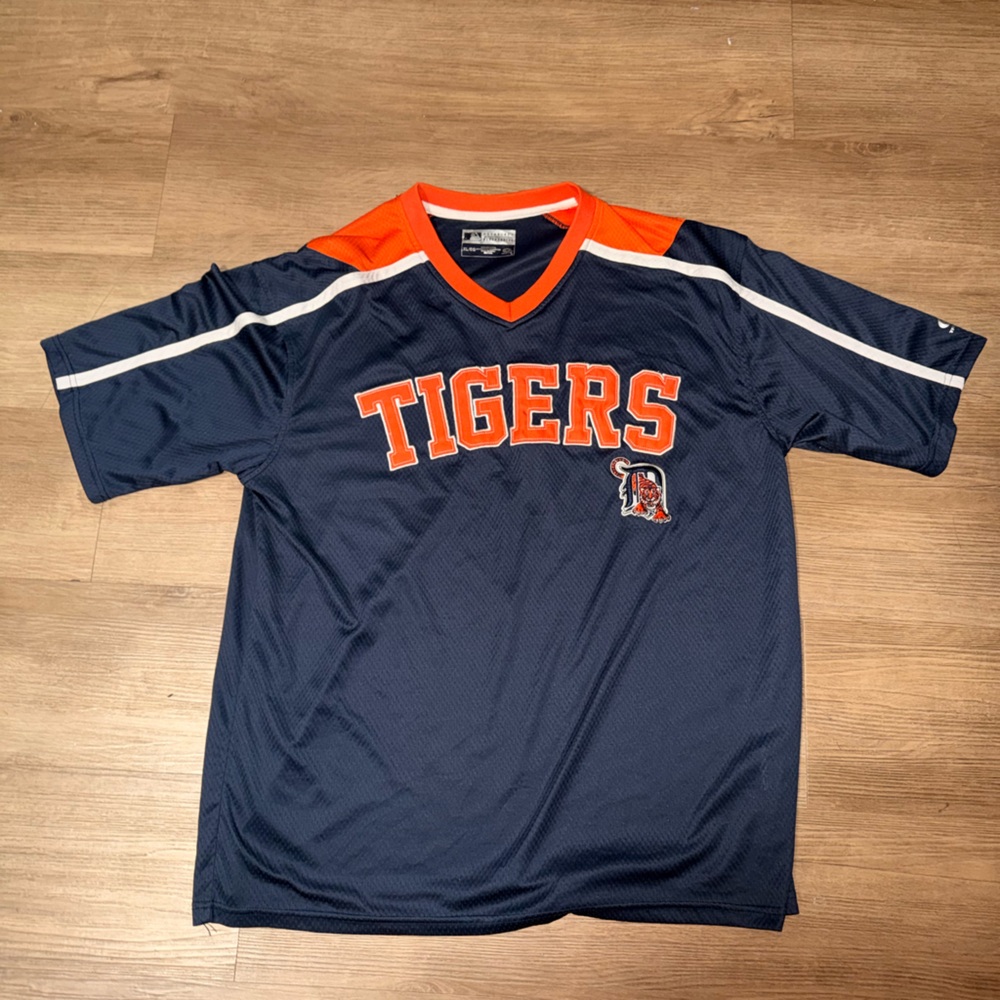 Tigers Navy and Orange Men's Jersey